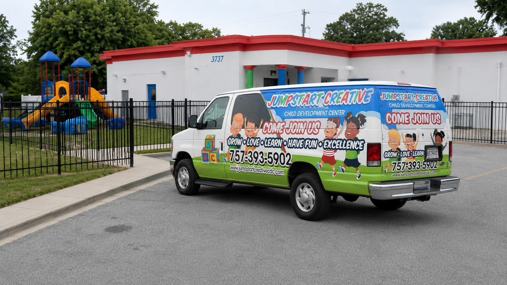 JumpStart Creative Center with Van